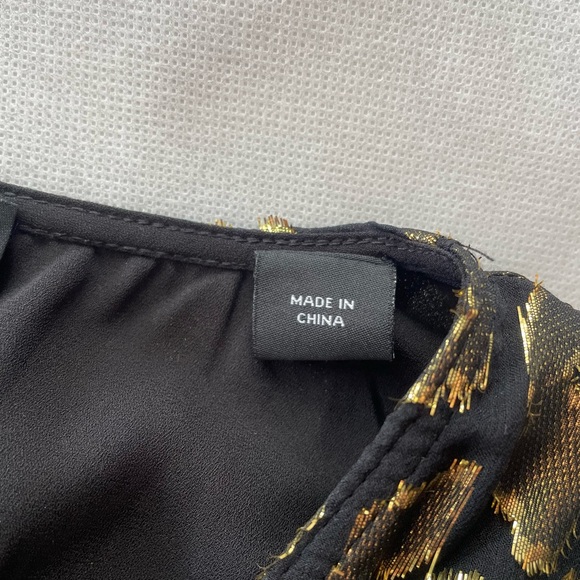 A.L.C. X Barney’s NYC Samantha Silk A-line Midi Dress Animal Print Metallic - Picture 6 of 8